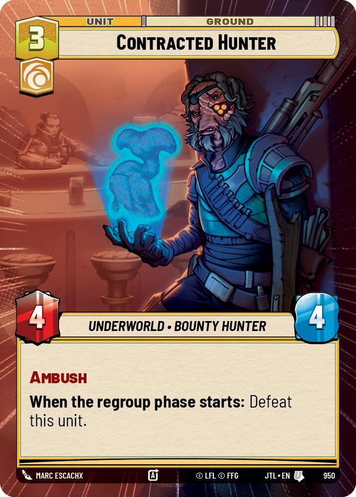 Contracted Hunter (Hyperspace Foil) [Jump to Lightspeed] 950