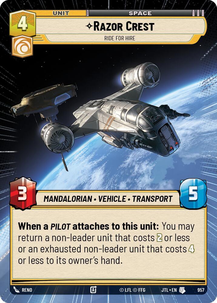Razor Crest - Ride For Hire (Hyperspace Foil) [Jump to Lightspeed] 957