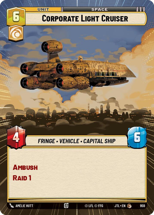 Corporate Light Cruiser (Hyperspace Foil) [Jump to Lightspeed] 959