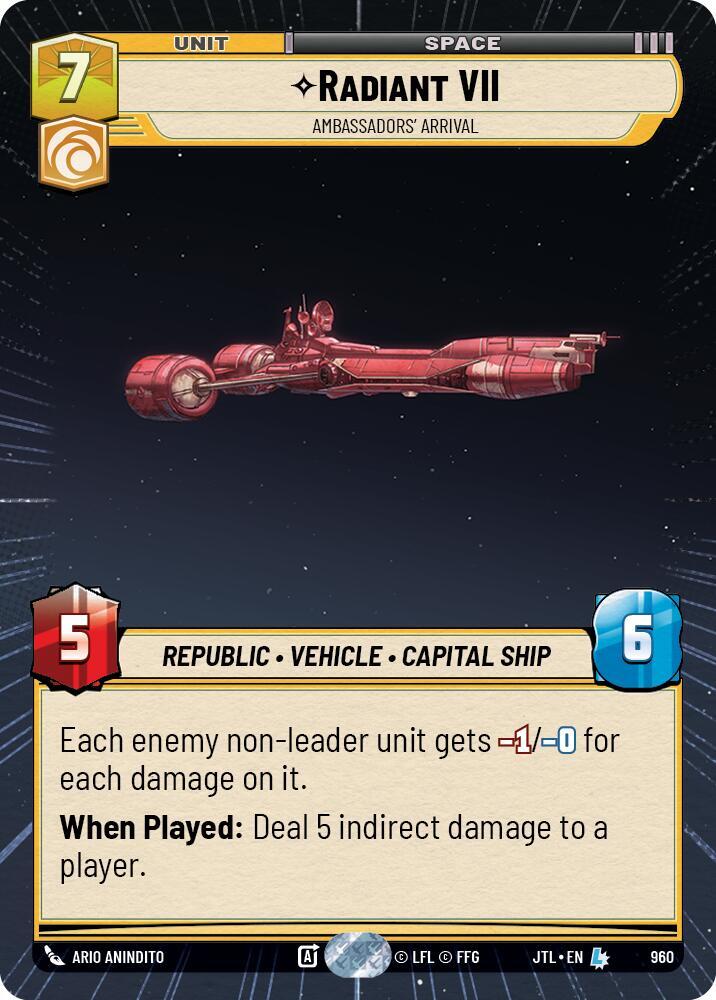 Radiant VII - Ambassadors' Arrival (Hyperspace Foil) [Jump to Lightspeed] 960