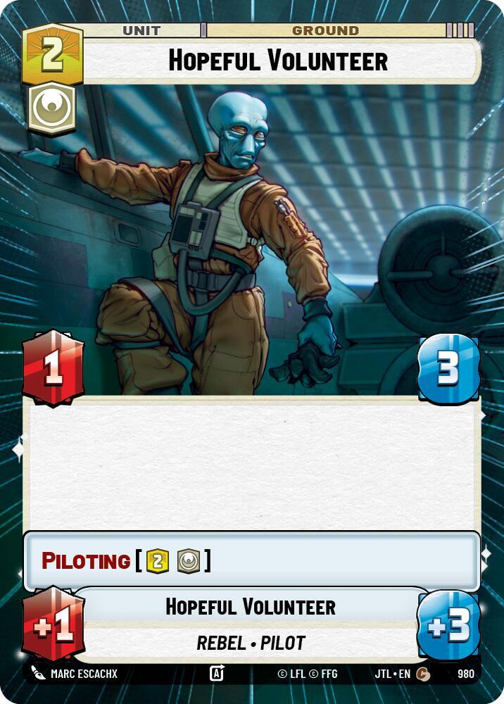 Hopeful Volunteer (Hyperspace Foil) [Jump to Lightspeed] 980