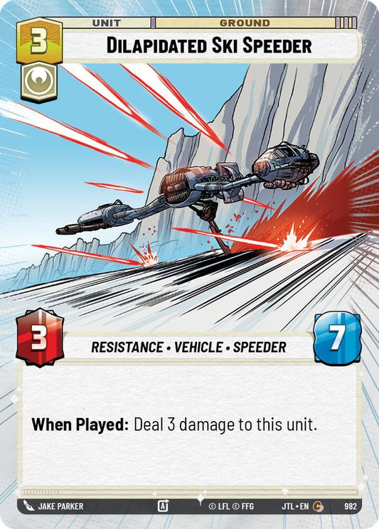 Dilapidated Ski Speeder (Hyperspace Foil) [Jump to Lightspeed] 982