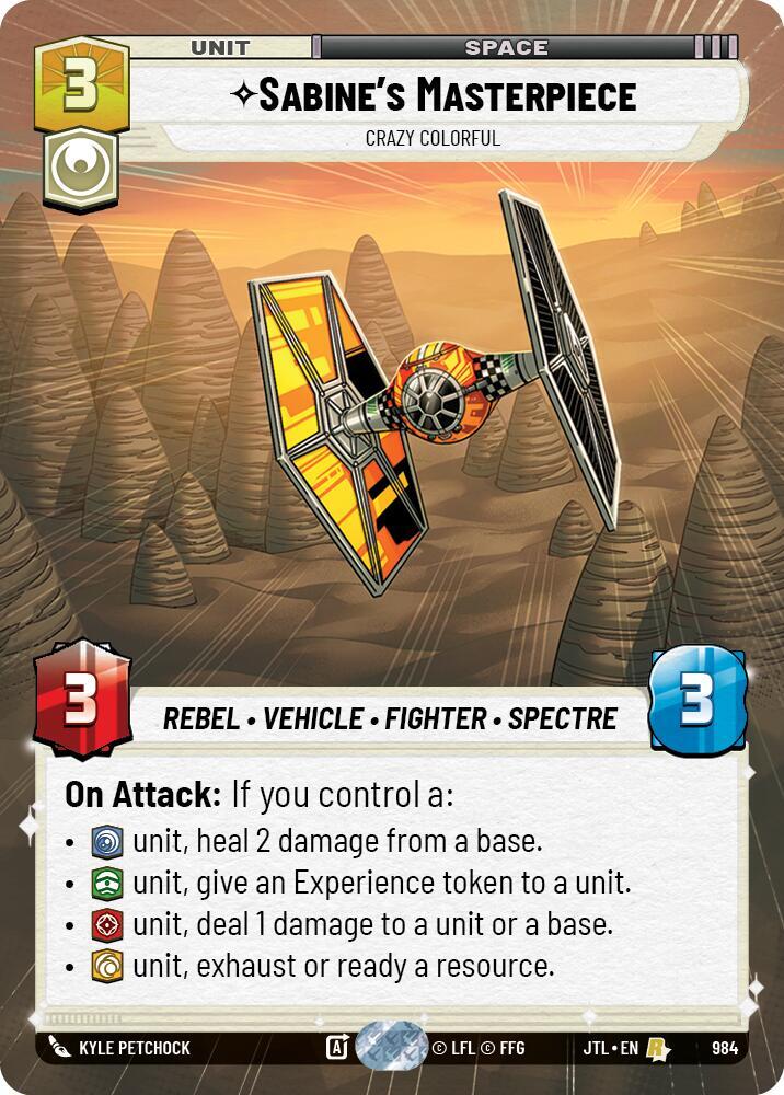 Sabine's Masterpiece - Crazy Colorful (Hyperspace Foil) [Jump to Lightspeed] 984