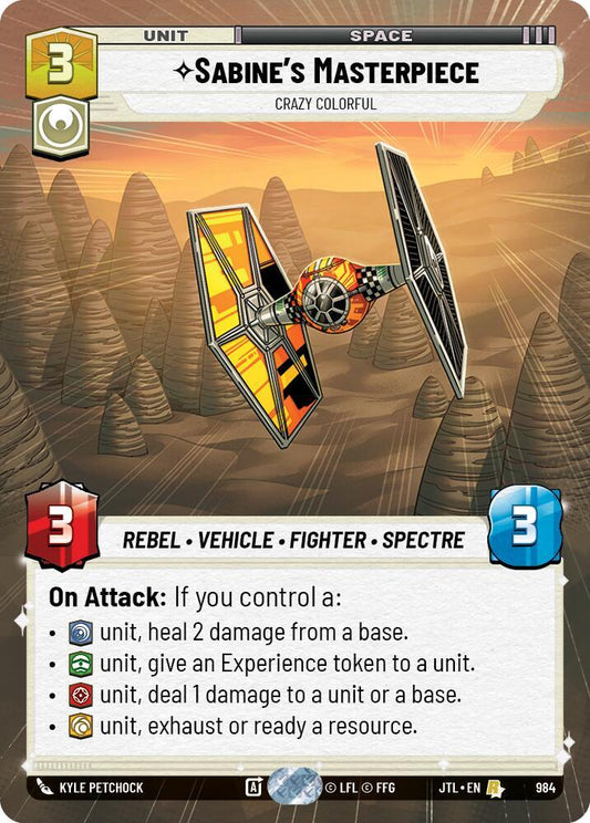 Sabine's Masterpiece - Crazy Colorful (Hyperspace Foil) [Jump to Lightspeed] 984