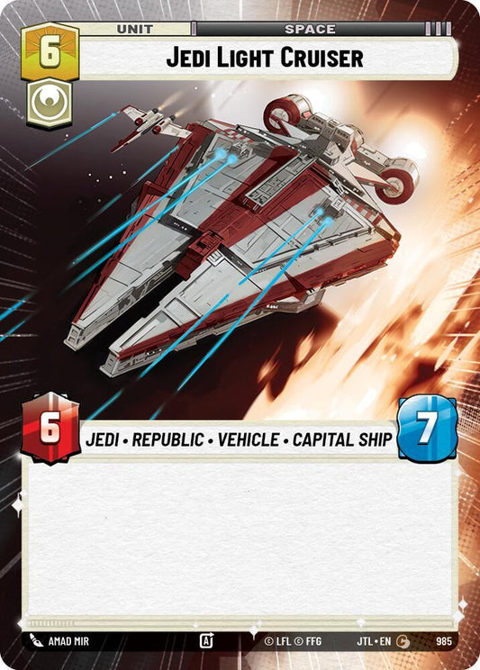 Jedi Light Cruiser (Hyperspace Foil) [Jump to Lightspeed] 985