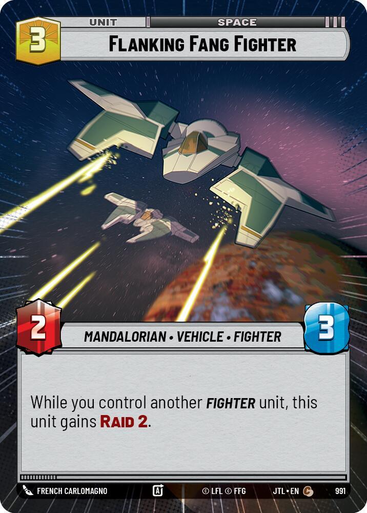 Flanking Fang Fighter (Hyperspace Foil) [Jump to Lightspeed] 991