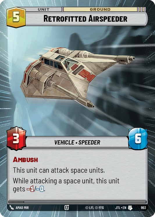 Retrofitted Airspeeder (Hyperspace Foil) [Jump to Lightspeed] 993