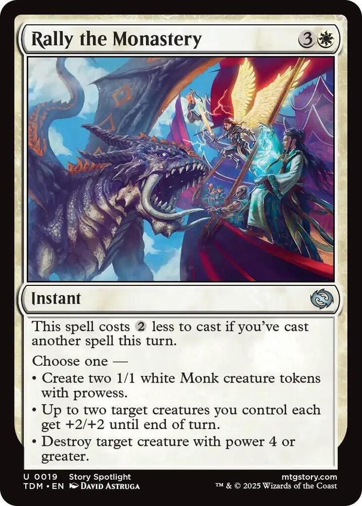 Rally the Monastery [Tarkir: Dragonstorm] 19