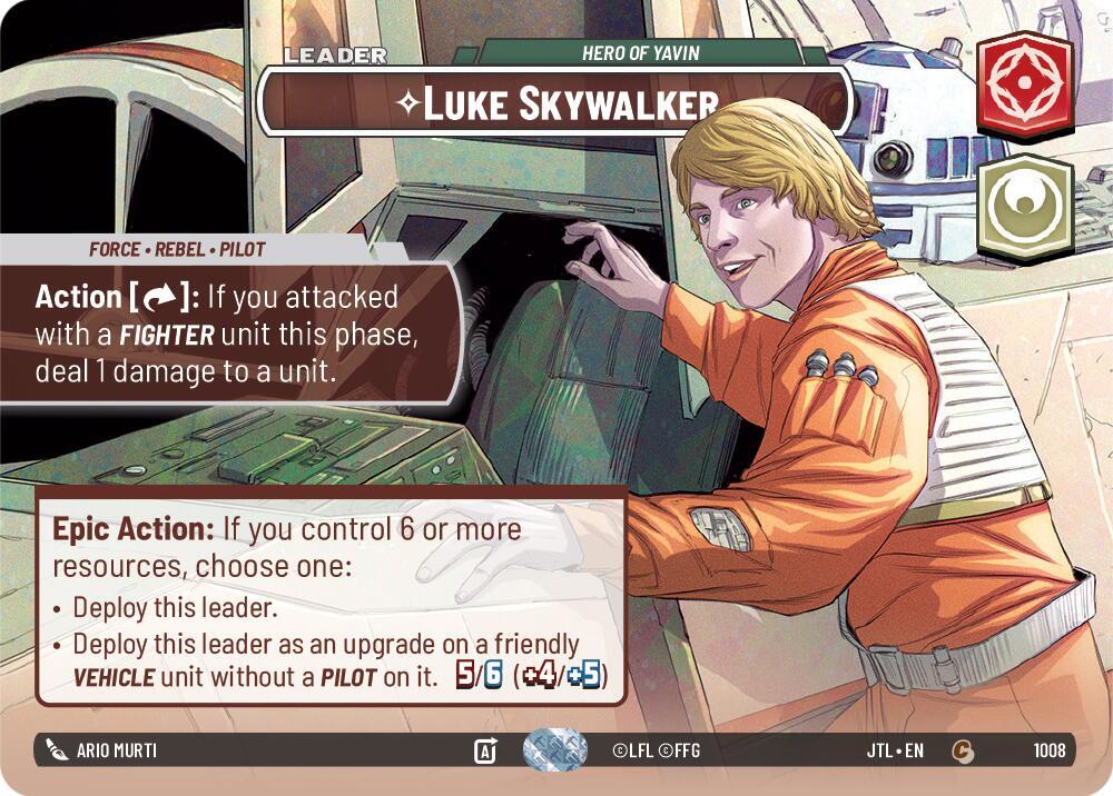 Luke Skywalker - Hero of Yavin (Showcase) [Jump to Lightspeed] 1008