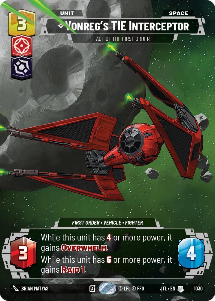 Vonreg's TIE Interceptor - Ace of the First Order (Prestige) [Jump to Lightspeed] 1030