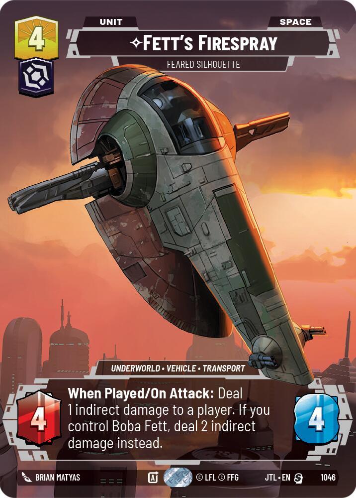 Fett's Firespray - Feared Silhouette (Prestige) [Jump to Lightspeed] 1046