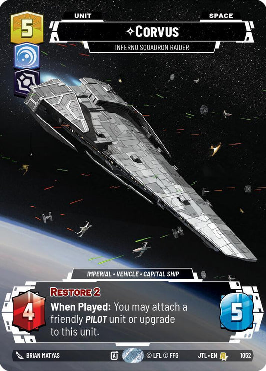 Corvus - Inferno Squadron Raider (Prestige Foil) [Jump to Lightspeed] 1052