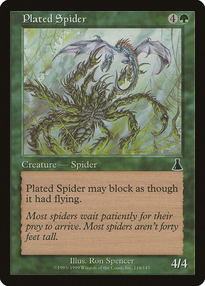 Plated Spider [Urza's Destiny] 116