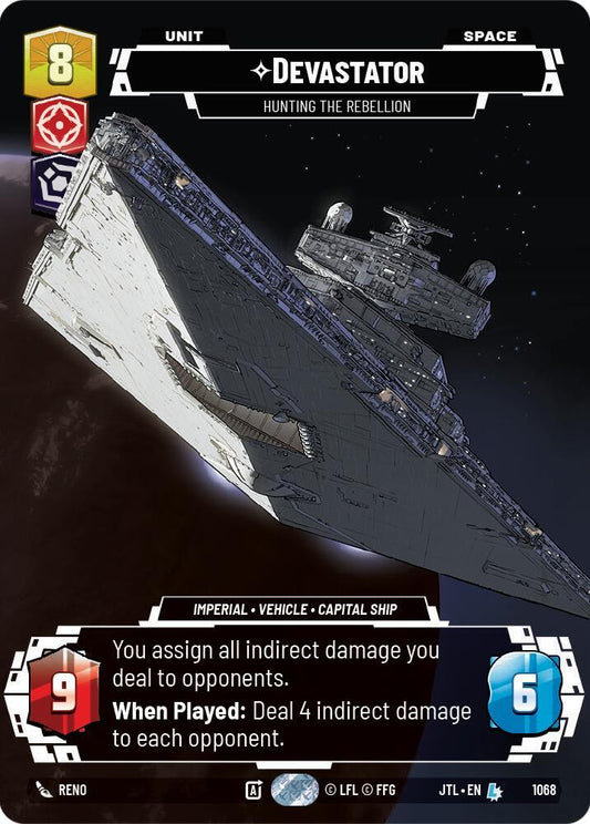 Devastator - Hunting the Rebellion (Prestige Foil) [Jump to Lightspeed] 1068