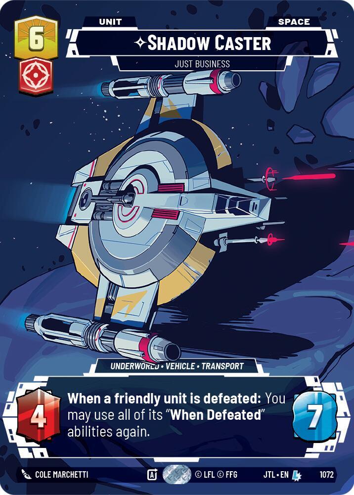 Shadow Caster - Just Business (Prestige Foil) [Jump to Lightspeed] 1072