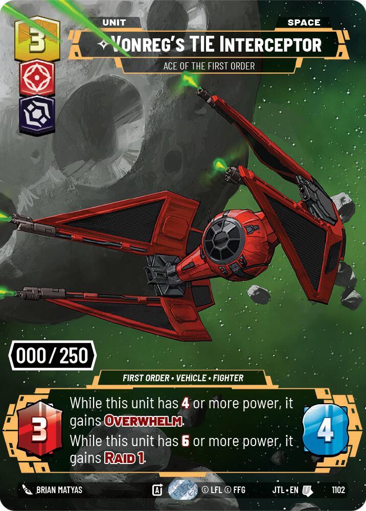 Vonreg's TIE Interceptor - Ace of the First Order (Serialized) [Jump to Lightspeed] 1102