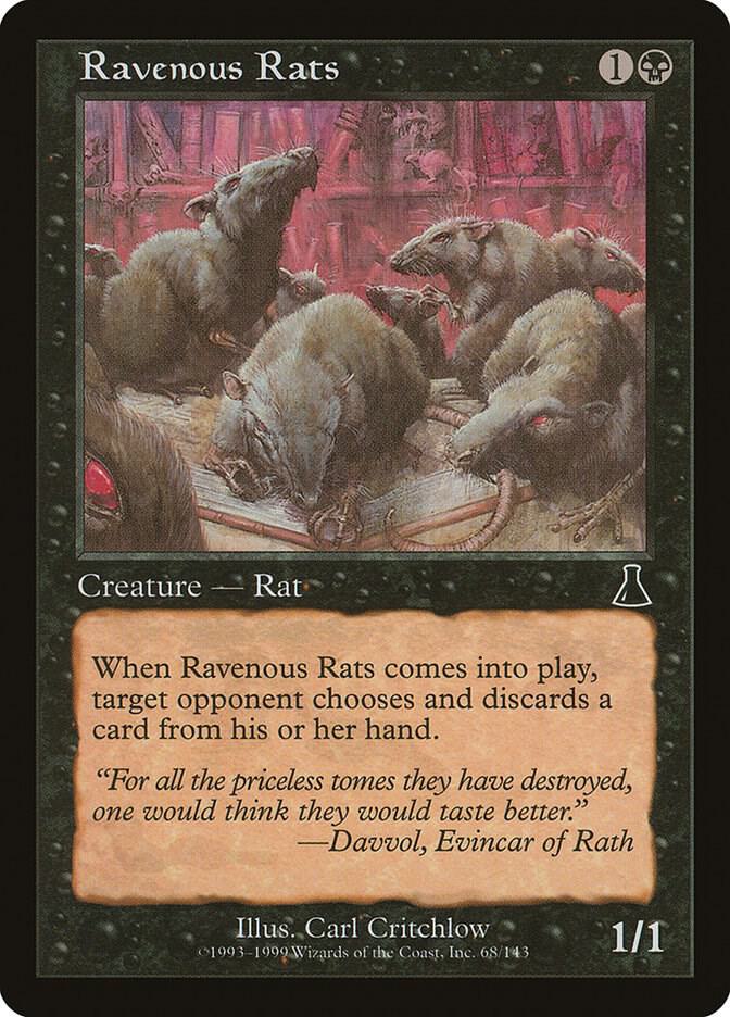 Ravenous Rats [Urza's Destiny] 68