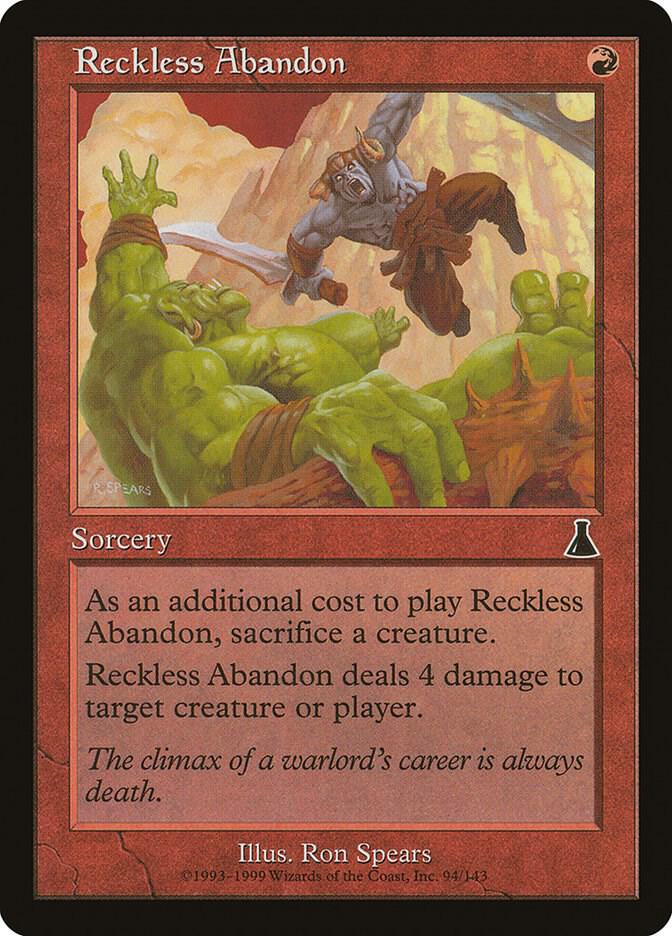 Reckless Abandon [Urza's Destiny] 94