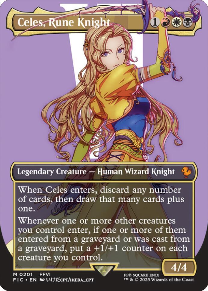 Celes, Rune Knight (Borderless) [Commander: FINAL FANTASY] 201