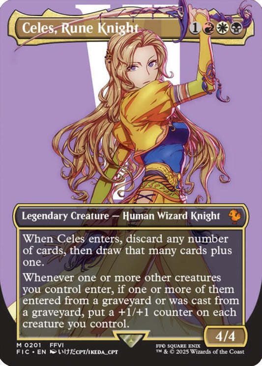 Celes, Rune Knight (Borderless) [Commander: FINAL FANTASY] 201