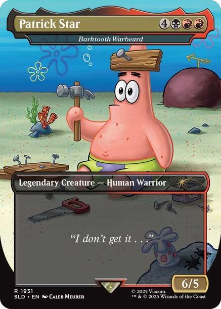 Patrick Star - Barktooth Warbeard [Secret Lair Drop Series] 1931
