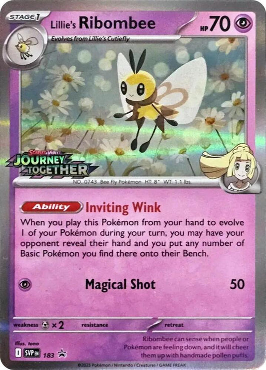 Lillie's Ribombee - 183 (Prerelease) [SV: Scarlet & Violet Promo Cards] 183