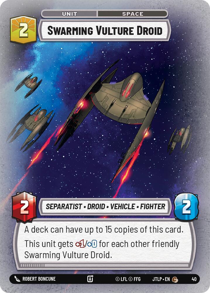 Swarming Vulture Droid (Foil) [Jump to Lightspeed - Weekly Play Promos] 40