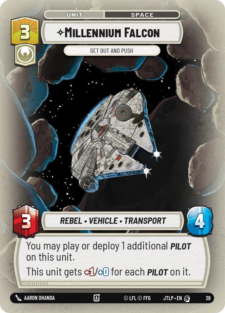 Millennium Falcon - Get Out And Push (Foil) [Jump to Lightspeed: Weekly Play Promos] 39