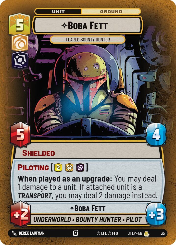 Boba Fett - Feared Bounty Hunter (Foil) [Jump to Lightspeed - Weekly Play Promos] 35