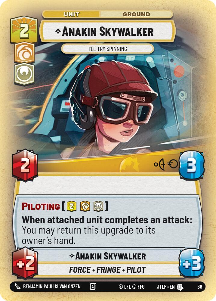Anakin Skywalker - I'll Try Spinning (Foil) [Jump to Lightspeed - Weekly Play Promos] 36