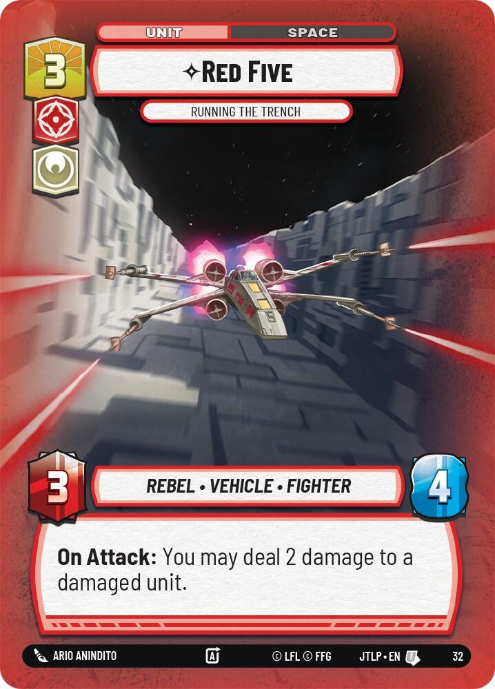 Red Five - Running the Trench (Foil) [Jump to Lightspeed - Weekly Play Promos] 32