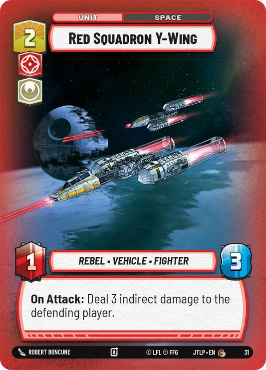 Red Squadron Y-Wing (Foil) [Jump to Lightspeed: Weekly Play Promos] 31
