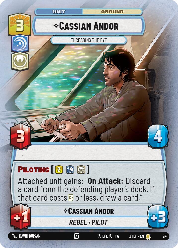Cassian Andor - Threading the Eye (Foil) [Jump to Lightspeed: Weekly Play Promos] 24
