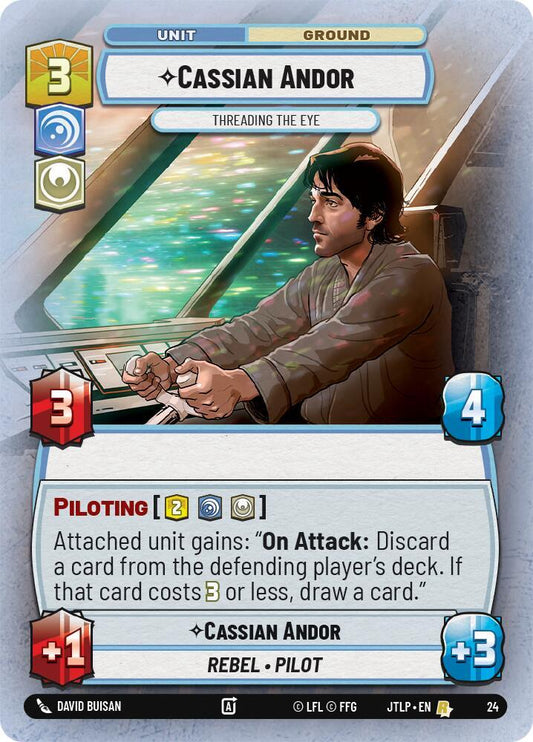 Cassian Andor - Threading the Eye (Foil) [Jump to Lightspeed - Weekly Play Promos] 24