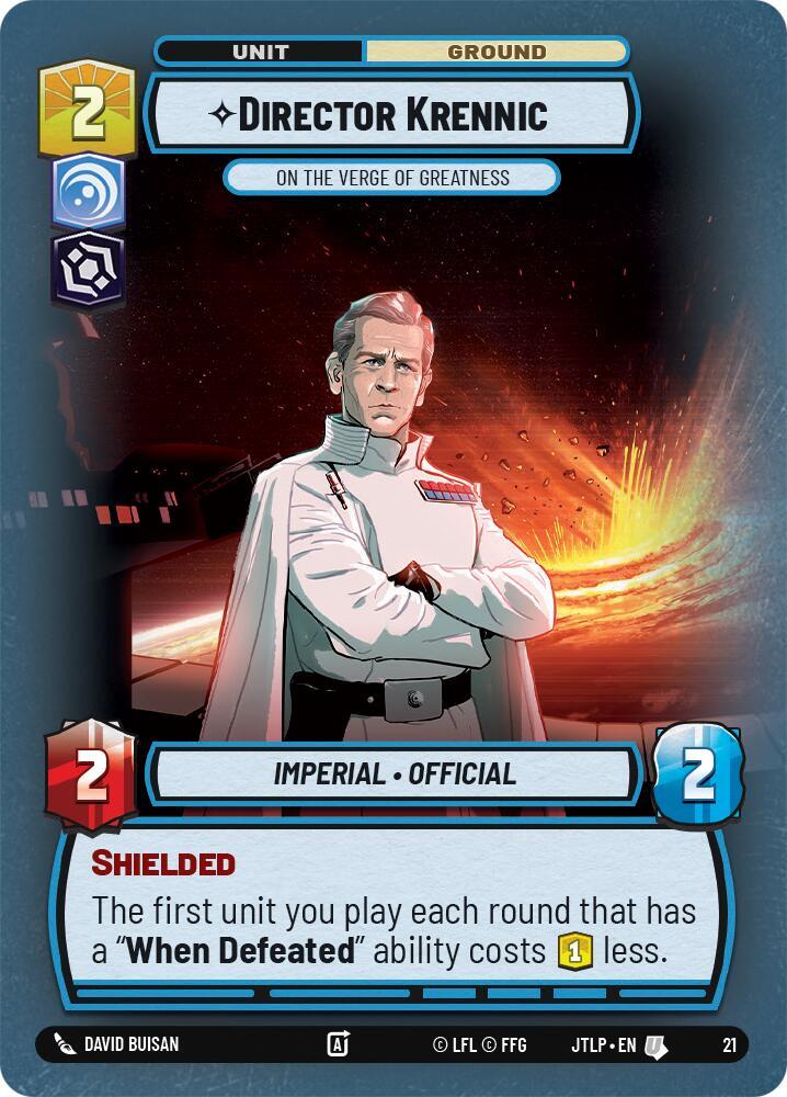 Director Krennic - On the Verge of Greatness (Foil) [Jump to Lightspeed - Weekly Play Promos] 21