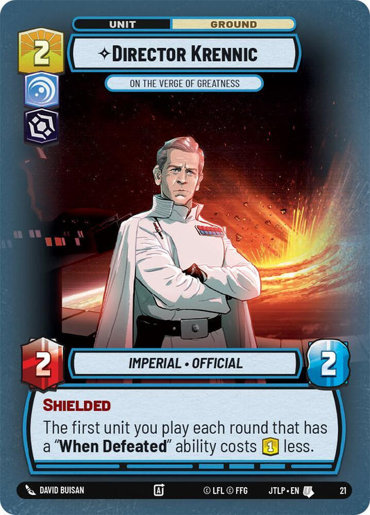 Director Krennic - On the Verge of Greatness (Foil) [Jump to Lightspeed - Weekly Play Promos] 21