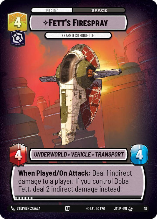 Fett's Firespray - Feared Silhouette [Jump to Lightspeed: Weekly Play Promos] 18