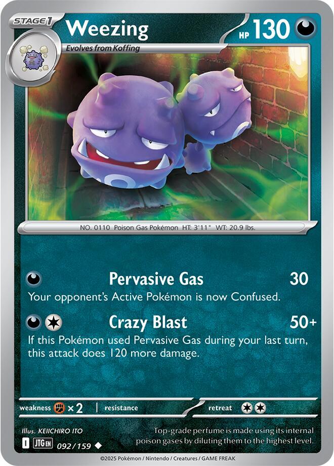 Weezing [SV09: Journey Together] 092/159