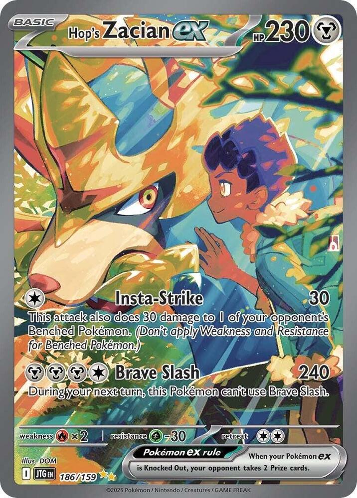 Hop's Zacian ex - 186/159 [SV09: Journey Together] 186/159