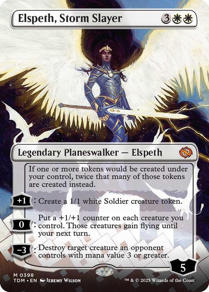 Elspeth, Storm Slayer (Borderless) [Tarkir: Dragonstorm] 398