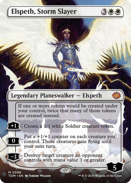 Elspeth, Storm Slayer (Borderless) [Tarkir: Dragonstorm] 398