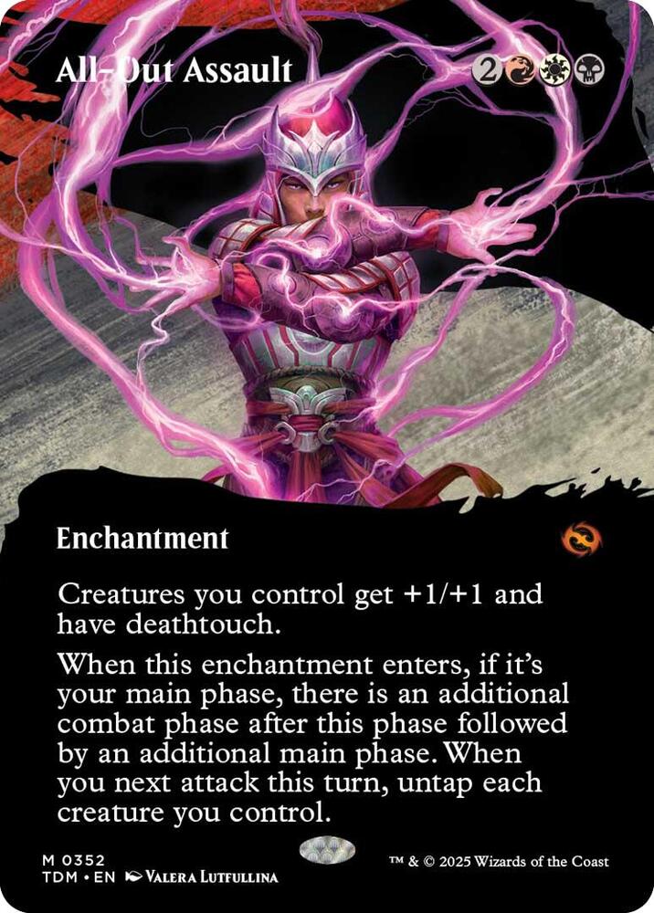 All-Out Assault (Borderless) [Tarkir: Dragonstorm] 352