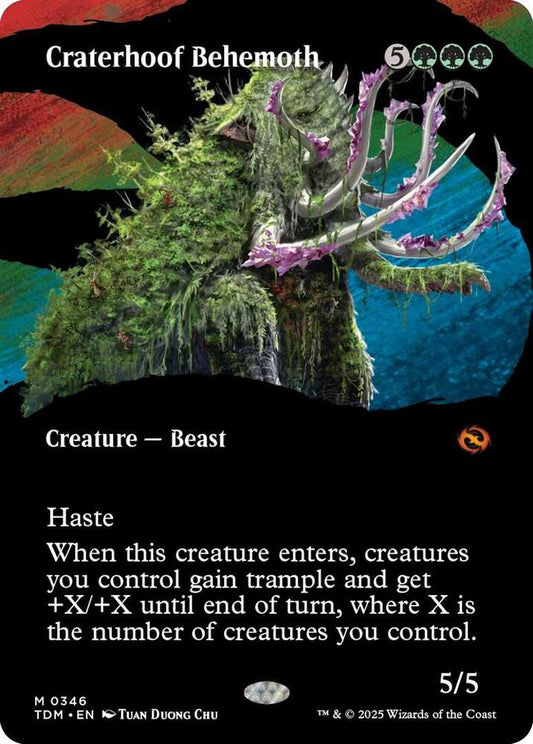 Craterhoof Behemoth (Borderless) [Tarkir: Dragonstorm] 346