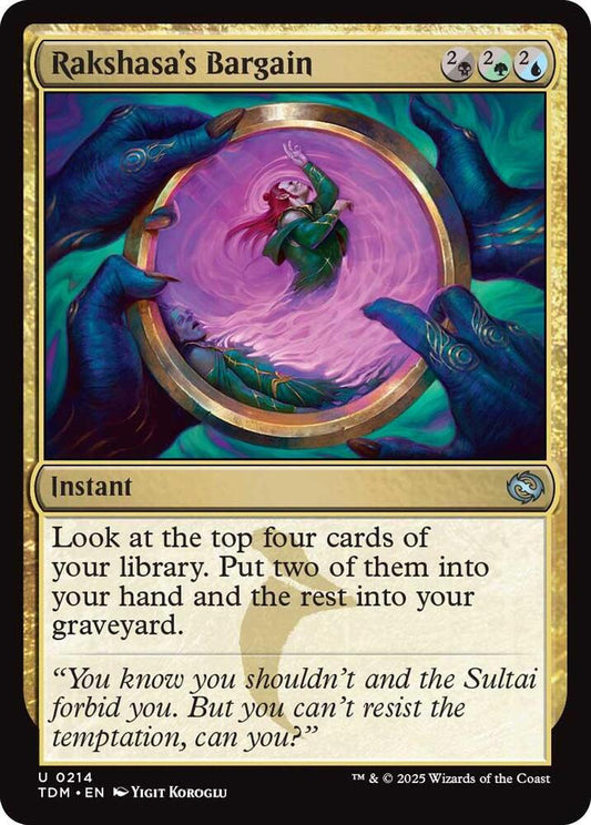 Rakshasa's Bargain [Tarkir: Dragonstorm] 214