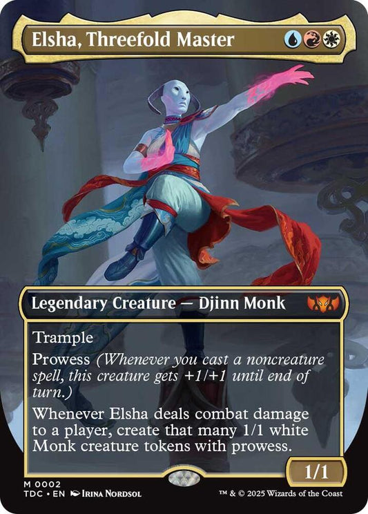 Elsha, Threefold Master (Borderless) [Commander: Tarkir: Dragonstorm] 2