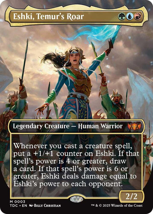 Eshki, Temur's Roar (Borderless) [Commander: Tarkir: Dragonstorm] 3