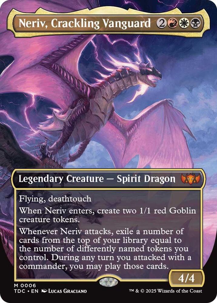 Neriv, Crackling Vanguard (Borderless) [Commander: Tarkir: Dragonstorm] 6