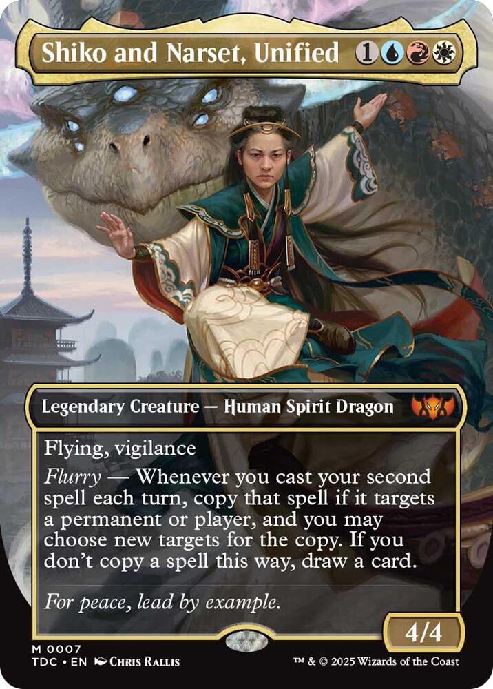 Shiko and Narset, Unified (Borderless) [Commander: Tarkir: Dragonstorm] 7