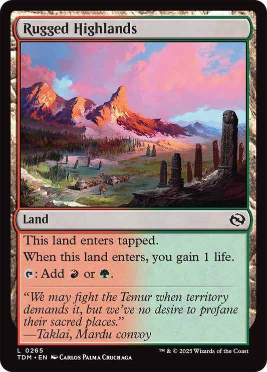 Rugged Highlands [Tarkir: Dragonstorm] 265