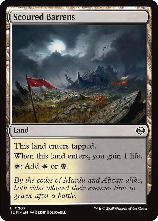 Scoured Barrens [Tarkir: Dragonstorm] 267